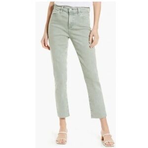 AG Adriano Goldschmied Women's Mint Andigi Hugh Rose Straight Crop Size 28